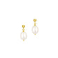 Drop Pearl Earrings Gold