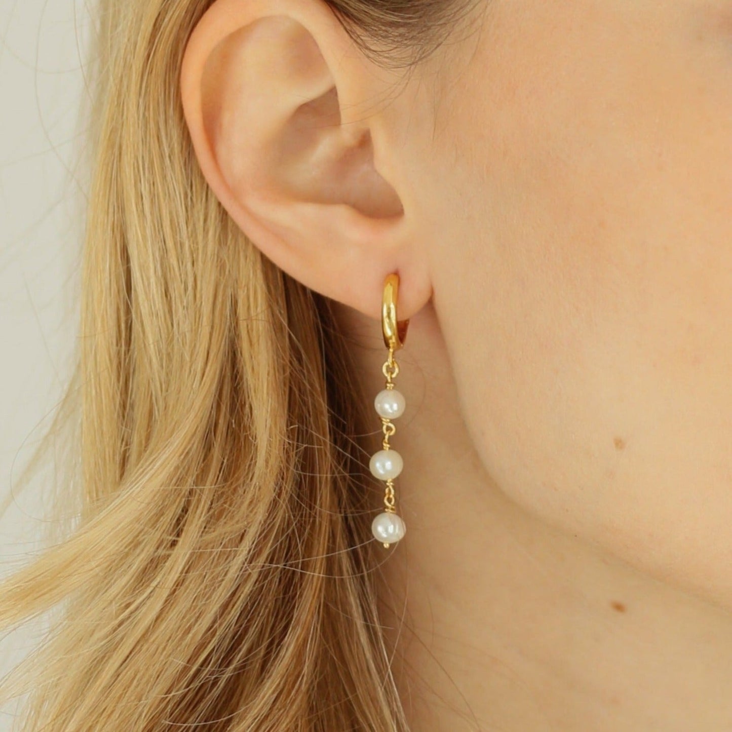 Trinity Pearl Earrings