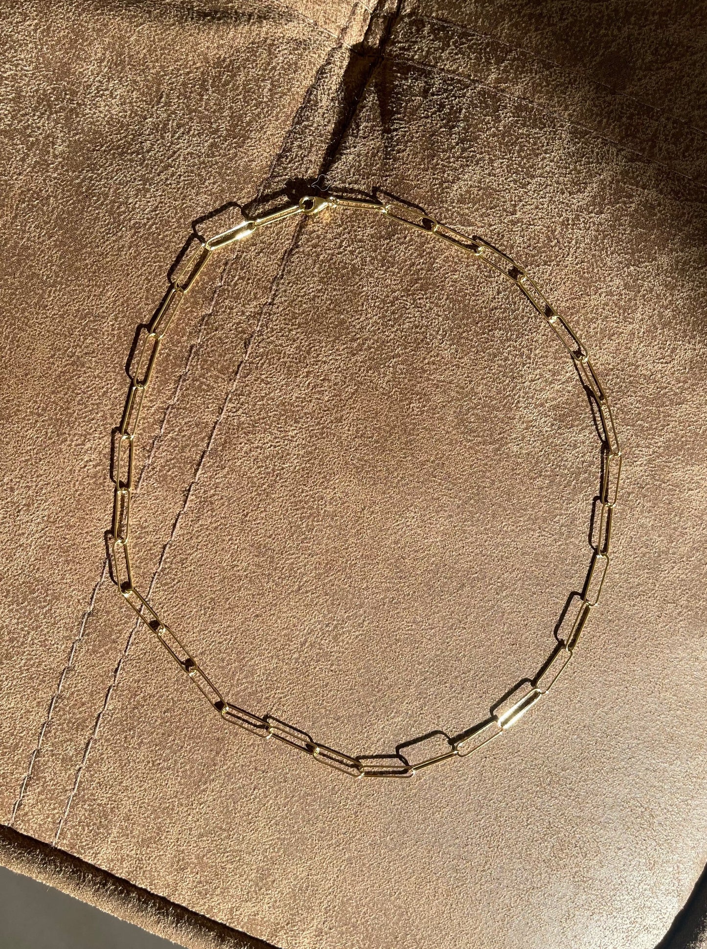 Short Thin Link Chain Necklace