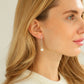 Paperclip Pearl Earrings