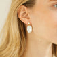 Large Baroque Pearl Stud Earrings