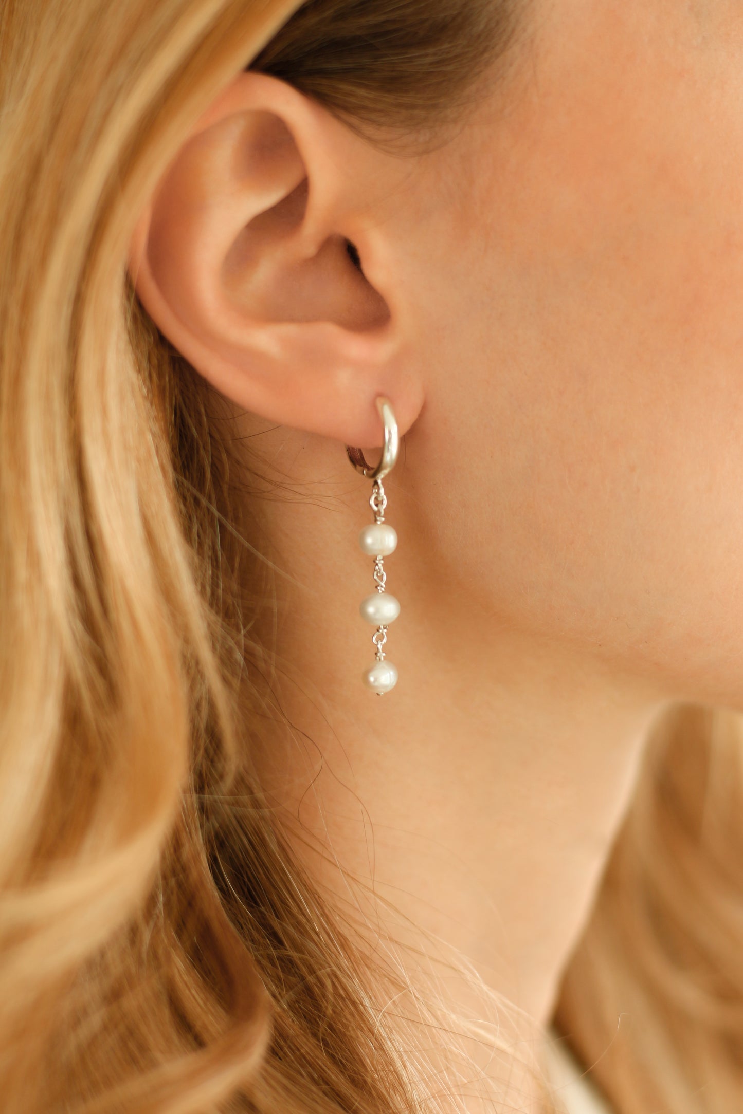 Trinity Pearl Earrings