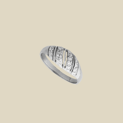 Twist Zirconia Ring