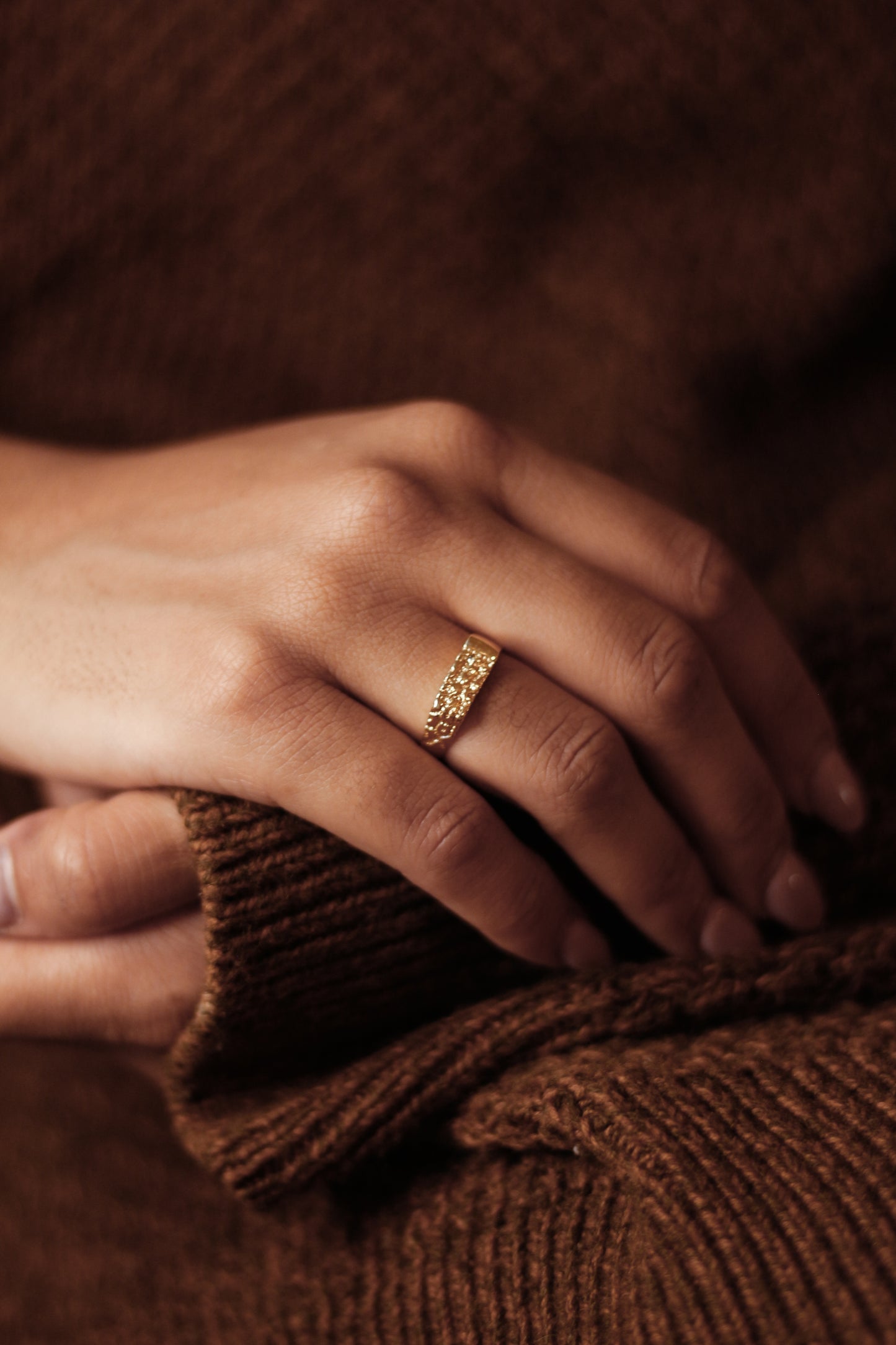 Textured Signet Ring